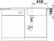 Blancosona XL 6 S Silgranit PuraDur 2, Farbe schwarz, 525977