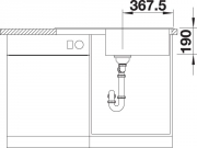 Blanco Legra XL 6 S Silgranit PuraDur 2, Farbe schwarz, 526087