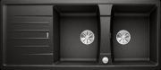 Blanco Lexa 8 S Silgranit PuraDur 2, Farbe schwarz, InFino Ablauf, 525908