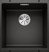 Blanco Subline 400-U Silgranit PuraDur 2, Farbe schwarz, InFino Ablauf, 525990