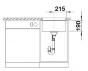 Blanco Rotan 400-U Silgranit PuraDur 2, Farbe anthrazit, 521332