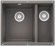 Blanco Rotan 340/160-U Silgranit PuraDur 2, Farbe alumetallic, 524250