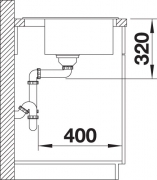 Blanco Dalago 5 Einbausp�le, Farbe schwarz, 525871