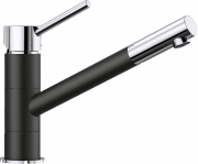 Blanco Kano Silgranit-Look, schwarz/chrom, 526175