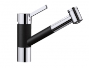 Blanco Tivo-S Silgranit-Look, 2-farbig, Farbe schwarz/chrom, 526279