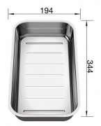 Blanco Multifunktionsschale Edelstahl, 232180