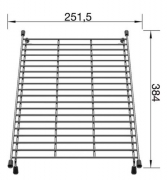 Blanco Beckengitter Edelstahl, 234795