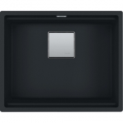 Franke Kubus 2 KNG 110-52 Fragranit+ Black Matt, 125.0627.319, Unterbausp�le 60cm, 12613