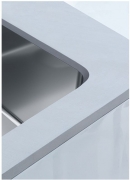 Franke Mythos MYX 110-34 Unterbaubausp�le Edelstahl, Integralablauf, 122.0625.056, 12652