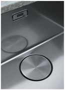 Franke Mythos MYX 110-70 Unterbaubausp�le Edelstahl, Integralablauf, 122.0625.060, 12396