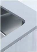 Franke Mythos MYX 110-70 Unterbaubausp�le Edelstahl, Integralablauf, 122.0625.060, 12396