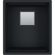 Franke Kubus 2 KNG 110-37 Fragranit+ Black matt, 125.0627.320, Unterbausp�le 45cm, 12607