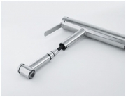 Franke Tango-Neo Einhebelmischer, Hochdruck Auszugsbrause, Edelstahl, 115.0596.389, 12685