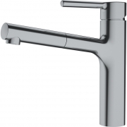 Franke Centro Einhebelmischer, Hochdruck Zugauslauf, Edelstahl-Optik, 115.0600.100, 12413