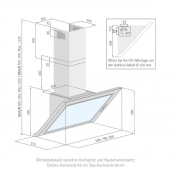 Silverline Epsilon Deluxe 60 cm EPW 610 S Edelstahl Schwarzglas Kopffreihaube. Mit 5 Jahren Garantie!