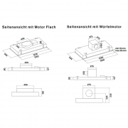 Falmec Skema 120, Design+, Weiss, 120 cm, Deckenl�fter, mit 5 Jahren Garantie