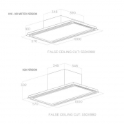 Elica HILIGHT-X NO MOTOR IX/A/100 Deckenhaube Edelstahl, ohne Motor, PRF0163523. Mit 5 Jahren Garantie!