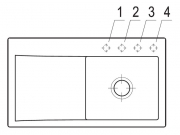 Villeroy & Boch Subway Style 50 flat, Farbe i4 Graphit, Classicline, Becken rechts