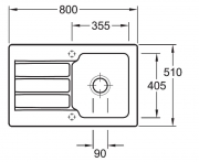 Villeroy & Boch Architectura 45, Farbe AM Almond, Classicline