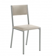 Naber Tablon Sienna 1K Stuhl, Gestell edelstahlfarbig, Bezug ecru, 3038170