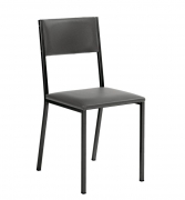 Naber Tablon Sienna 1K Stuhl, Gestell schwarz, Bezug hellgrau, 3038176