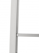 Naber Tablon Zesen 2K Hocker, Gestell Edelstahl, Bezug schlamm dunkel, 3038308