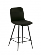 Naber Tablon Felice 2WS Hocker, Gestell schwarz, Bezug dunkelgrau, 3038331