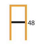 Naber Tablon Borsa 1K Stuhl, Gestell schwarz, Bezug dunkelbraun, 3038367