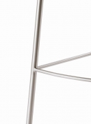 Naber Tablon Felice 1WS Stuhl, Gestell edelstahlfarbig, Bezug hellgrau, 3037336