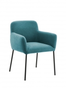 Naber Tablon Posto S Stuhl, Gestell schwarz, Bezug blau, 3037443