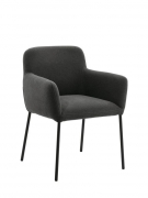 Naber Tablon Posto S Stuhl, Gestell schwarz, Bezug dunkelgrau, 3037445