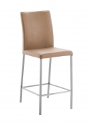 Naber Tablon Borsa 2L Hocker, Gestell Edelstahl, Bezug Echtleder camel, 3038402