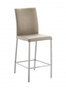 Naber Tablon Borsa 2L Hocker, Gestell Edelstahl, Bezug Echtleder mastic, 3038403