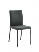 Naber Tablon Borsa 1L Stuhl, Gestell schwarz, Bezug Echtleder anthrazit, 3038431