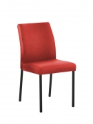 Naber Tablon Barile 1L Stuhl, Gestell schwarz, Bezug Echtleder rot, 3038384