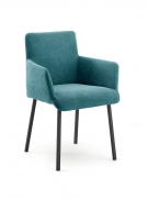 Naber Tablon Diego S Stuhl, Gestell schwarz, Bezug blau, 3038223