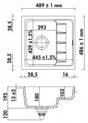 Naber PickUp U, Unterbausp�le, lava, 1091024