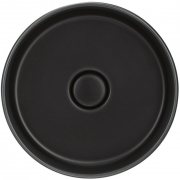 Naber Patera 40, Aufsatzwaschbecken Keramik rund, nero, 1091102