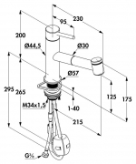Kludi Steel 2, Edelstahl, Hochdruck, 5023125
