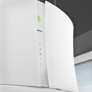 Einzelstck Falmec Zephiro E.ion-System, Wei, 67 cm, Wandhaube, mit 5 Jahren Garantie, # 1704