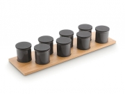 Naber Storex Modify Vorratsdosenhalter Set klein, Eiche hell, 8035043