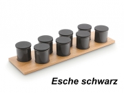 Naber Storex Modify Vorratsdosenhalter Set klein, Esche schwarz, 8035143