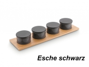 Naber Storex Modify Vorratsdosenhalter Set mittel, Esche schwarz, 8035144