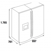 K�ppersbusch FKG 9501.0 E, Side-by-Side K�hl-und Gefrierger�t 90 cm, Edelstahl-Optik, mit 5 Jahren Garantie!