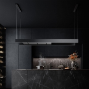 Falmec Light IS, Design schwarz, 180 cm, Inselhaube, mit 5 Jahren Garantie