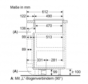 Neff T48CD7GA7 Set GA70, Induktions-Kochfeld mit integriertem Abzug inkl. Z861SB2, mit 5 Jahren Garantie!