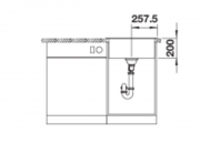 Blanco Naya 5 Silgranit PuraDur 2, Farbe alumetallic, 526581