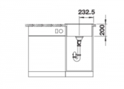 Blanco Naya 45 Silgranit PuraDur 2, Farbe schwarz, 526572