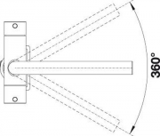 Blanco Fontas II, Hochdruck Festauslauf, schwarz matt, 526670