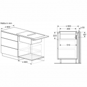 Constructa CV430235, Induktionskochfeld mit Dunstabzug, rahmenlos, 80 cm, mit 5 Jahren Garantie!